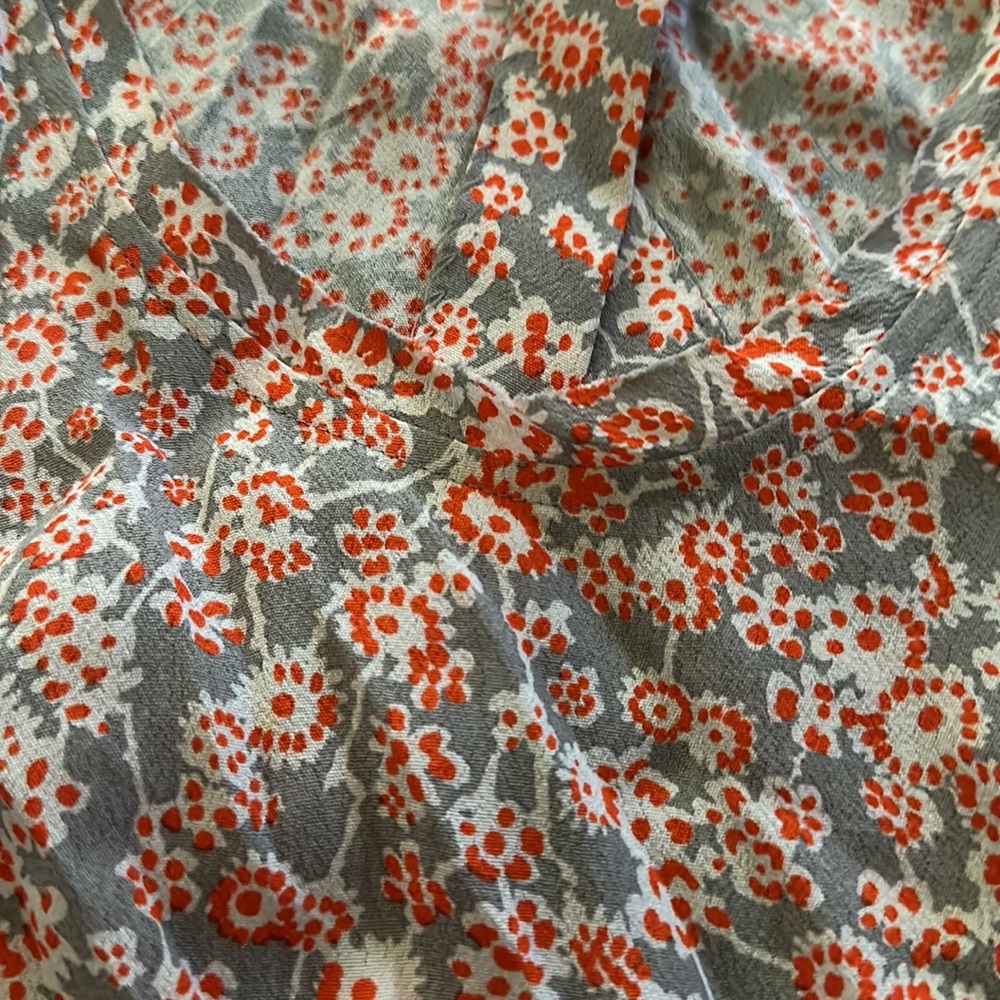 Rebecca Taylor Grey and Red Floral Open Back Dress❤️🤍❤️ - Picture 6 of 12